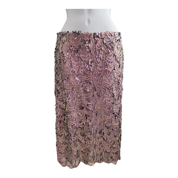 ZARA Sequin Midi Skirt Size XS - Picture 1 of 9